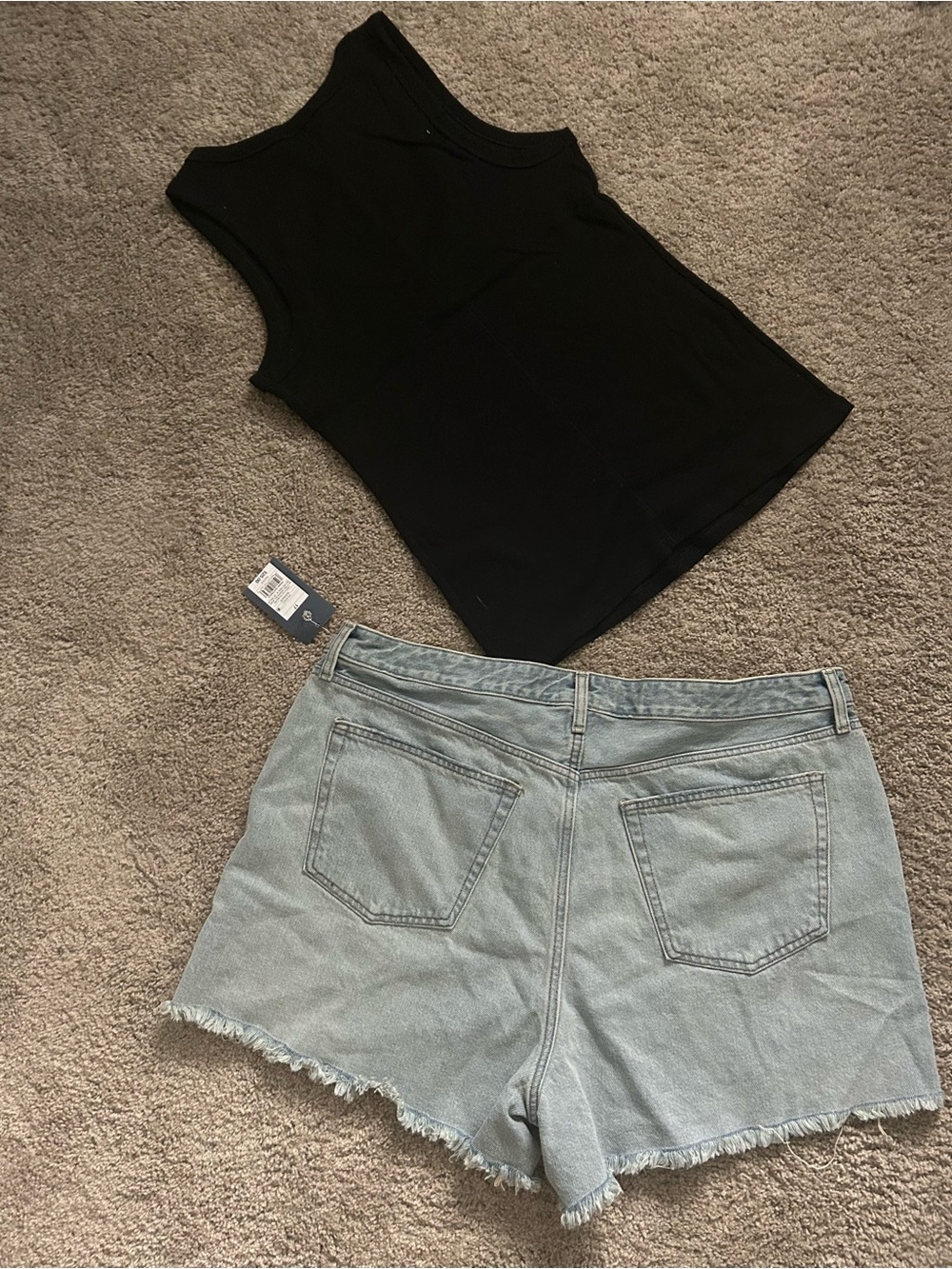Universal Thread Black Ribbed Tank Top - Picture 5 of 5